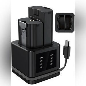 BNIB Replacement Battery for Ring Doorbell with Charger Station
